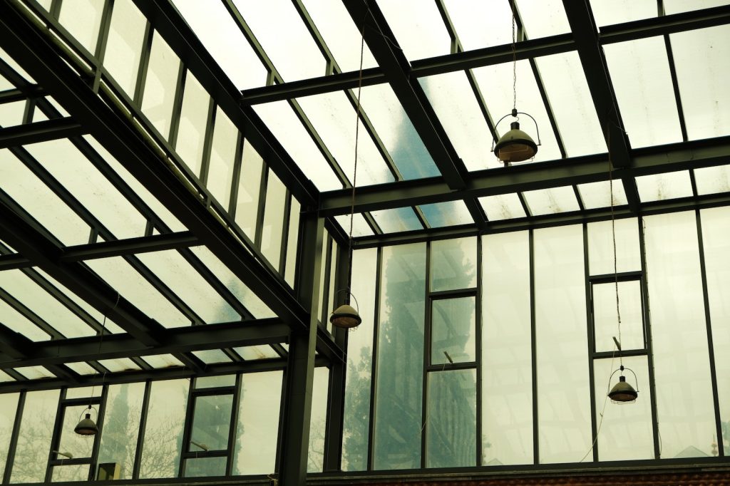 Inside Glass Modern Building